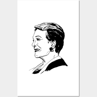 Julie Andrews Outline Posters and Art